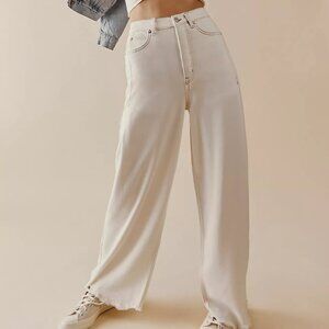 ✨NWOT✨ Free People We The Free Old West Slouchy Jeans Warm White